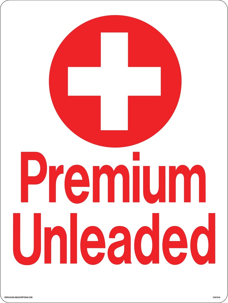 D-680-O 6" x 6" "PREMIUM UNLEADED "  API Color Coded Custom decal