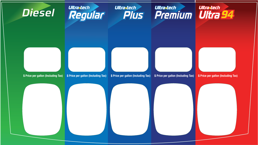 DG42-PO51-SUN-94 Sunoco Brand Panel for Ovation 2