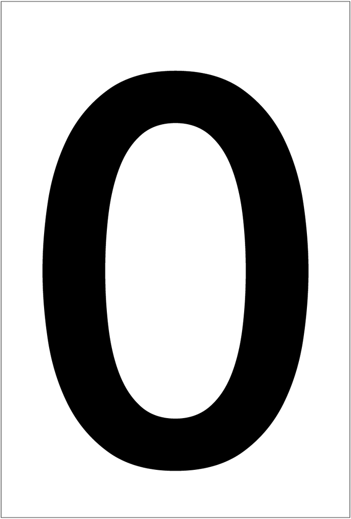 CPS-812 - 8"W X 11.5"H - Pylon / Street Price Sign Numbers