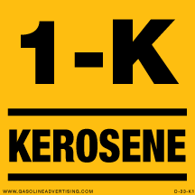 D-33-K1 - 3"W x 3"H - 1-K KEROSENE