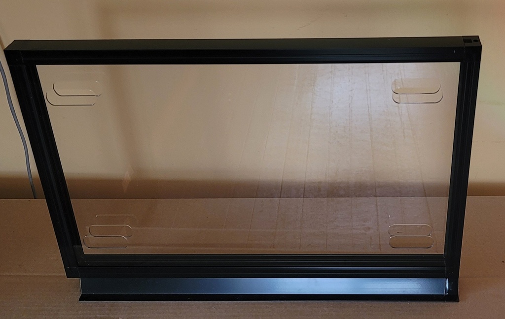 XF2012-PLY Aluminum Frame Black with Polycarbonate