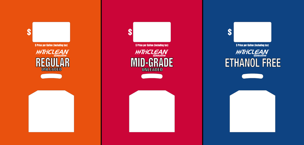 DG10-PO31-CTGEF 3 Product ID Overlay-Regular Unleaded, Mid-Grade Unleaded, Ethanol Free - TriClean
