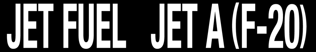 CVD-213-JFF20 - 21"W X 3.5"H - JET FUEL  JET A F-20 Decal