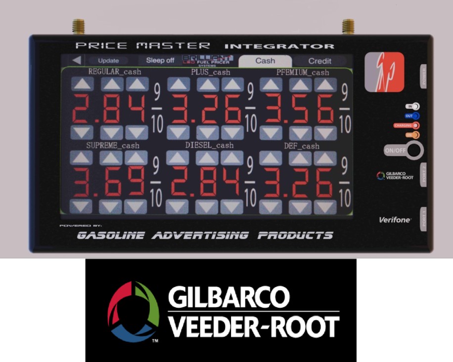 PMI-BR-IPOS610- GAP POS Wireless interface package with bridging to connect Brilliant LED Pump Topper Price Sign w/ Gilbarco Passport POS System.