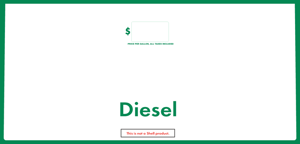 GA-ENS1022G285  Product ID Overlay - Diesel - Not a Shell Product