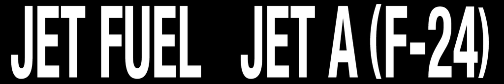 CVD-213-JFF24 - 21"W X 3.5"H - JET FUEL  JET A F-20 Decal