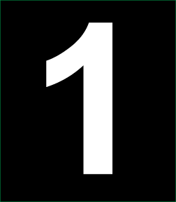 D-19-WB - 3.5"w x 4"h White On Black Background Decal