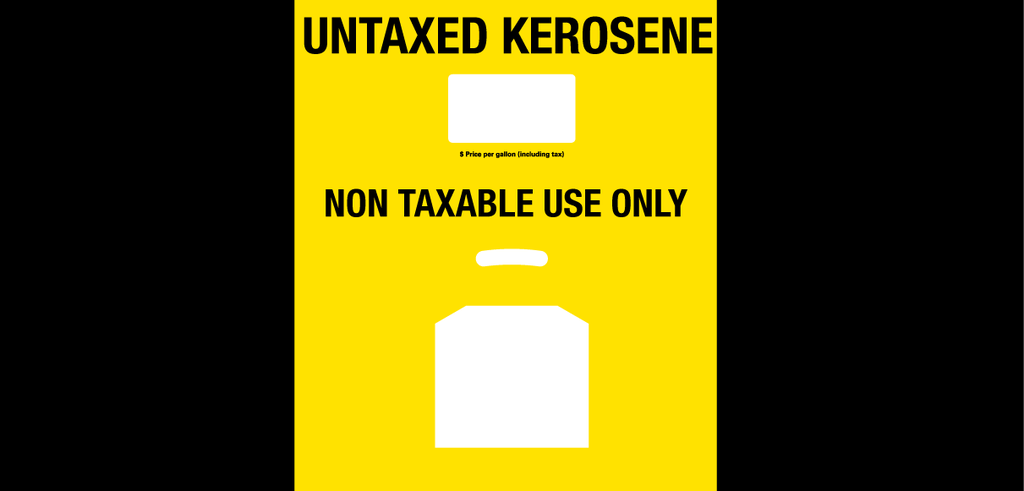 DG10P-PO11-UTKERO Gilbarco Encore S700 Premium Product ID Overlay Untaxed Kerosene - Non Taxable Use Only