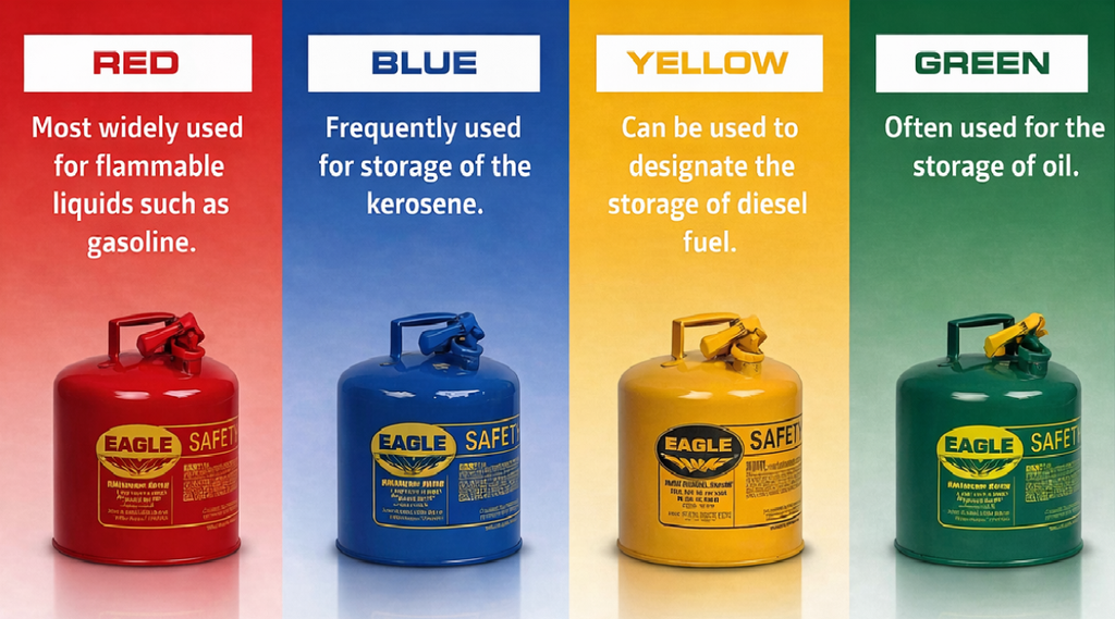 CAS-1810-SAFEFUELCANS  - 18"W X 10"H  Safe Fuel Cans Sign - Aluminum Sign