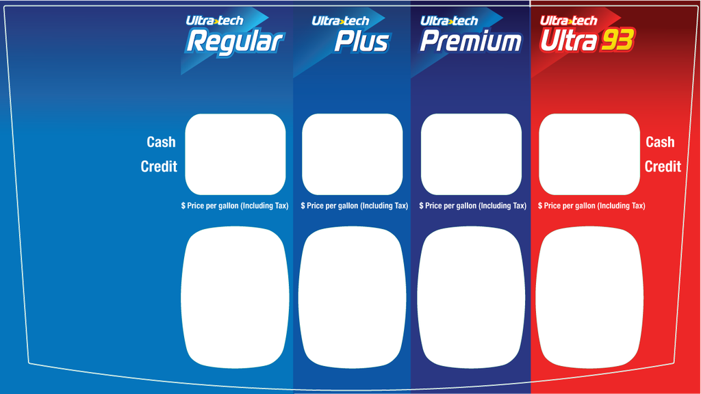 DG42-PO42-SUN-93 Sunoco Brand Panel for Ovation 2