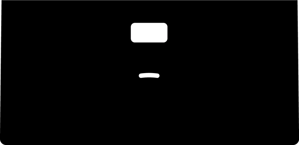 DG10-PO11-BLK   Blank Black Overlay Gilbarco for Single Grade