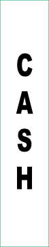M2-ID-CASH-V - 1"W X 5"H - Cash -  Vertical Decal