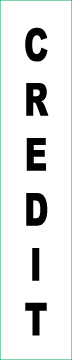 MAG2-ID-CREDIT-V - 1"W X 5"H - Credit  -  Vertical Magnet