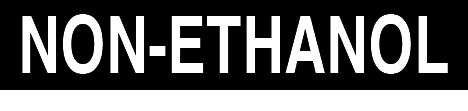 CVD-31-NE - 3"W X 1"H - NON-ETHANOL - White on Black Background - Decal