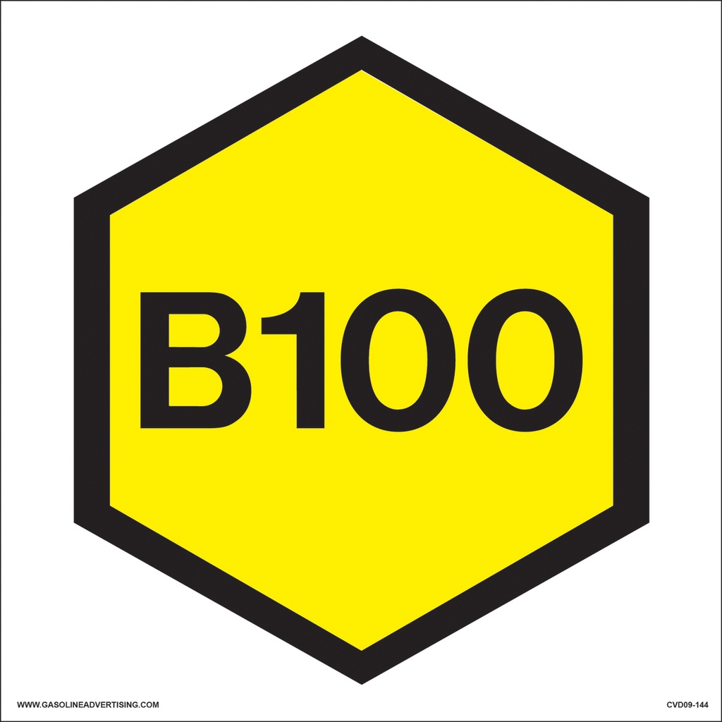 CVD09-144 - 6"W x 6"H - B100 Decal