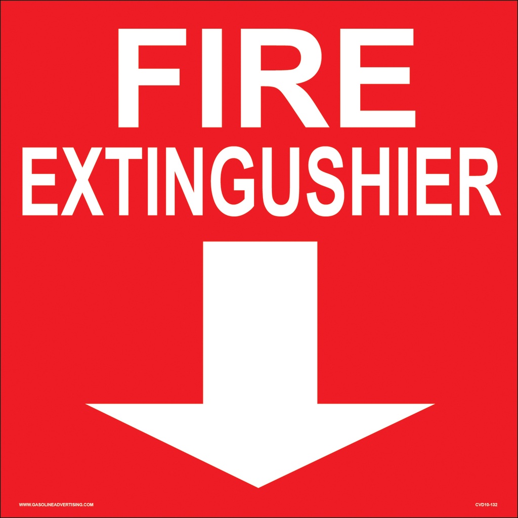 CVD10-132 Fire Prevention Decal - FIRE EXTINGUISHER