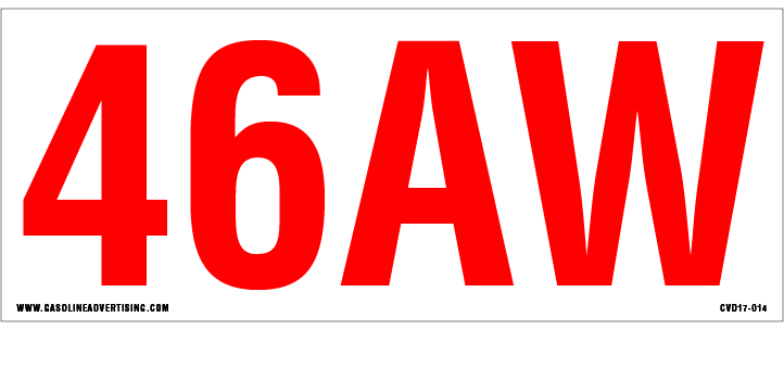 CVD17-014 - 10"W X 4"H - 46AW Decal