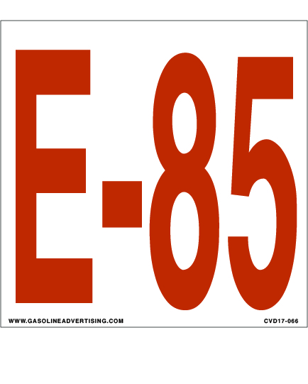 CVD17-066 - 6"W X 2"H - E-85 Decal