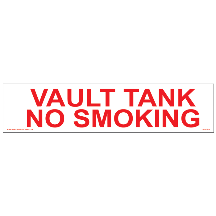 CVD-HTZ10  AST - 12"W x 3"H - VAULT TANK Decal