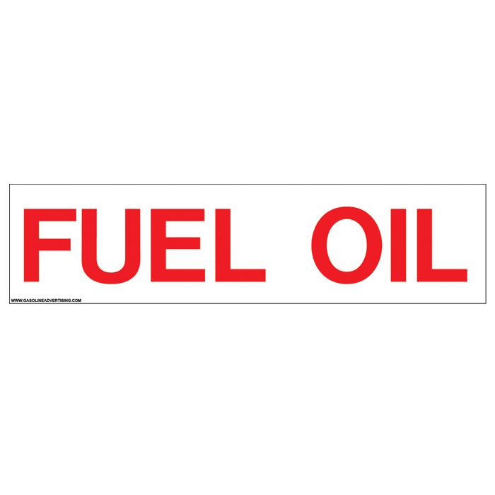 CVD-HTZ14 - 24"W x 6"H - FUEL OIL Decal