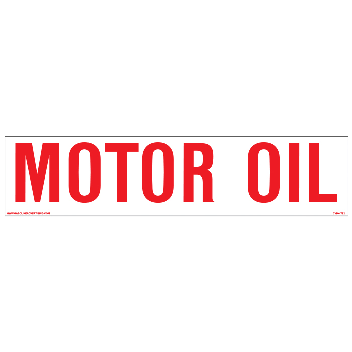 CVD-HTZ2 AST - 24"W x 6"H - MOTOR OIL Decal