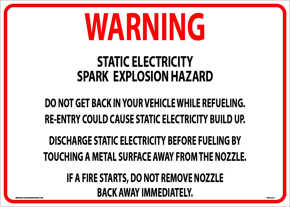 CVD19-011 - 14"W X 10"H - WARNING... Decal