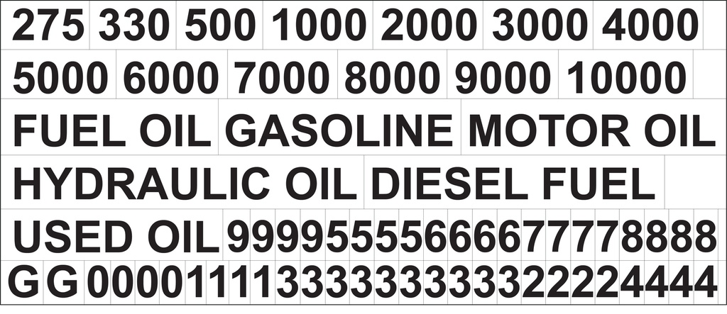 CVD-840INFO - 15.5"W X 6.5"H - FUEL OIL, GASOLINE... Decal