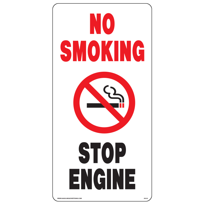 AS-24 - 8" x 16" Metal - No Smoking...