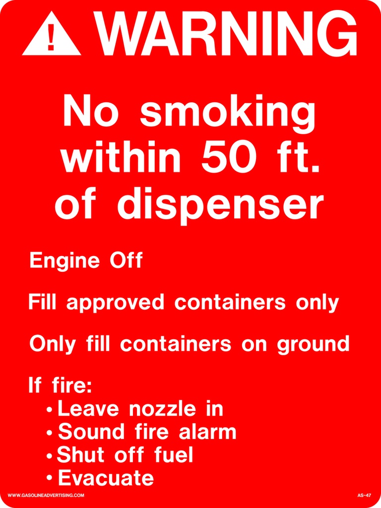 AS-47 - 12" x 16" Metal - No Smoking...