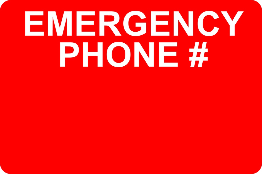 AS-53 - 12" x 8" Metal - Emergency Phone...