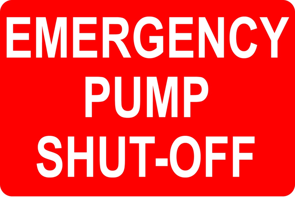 AS-57 - 12" x 8" Metal - Emergency Pump...