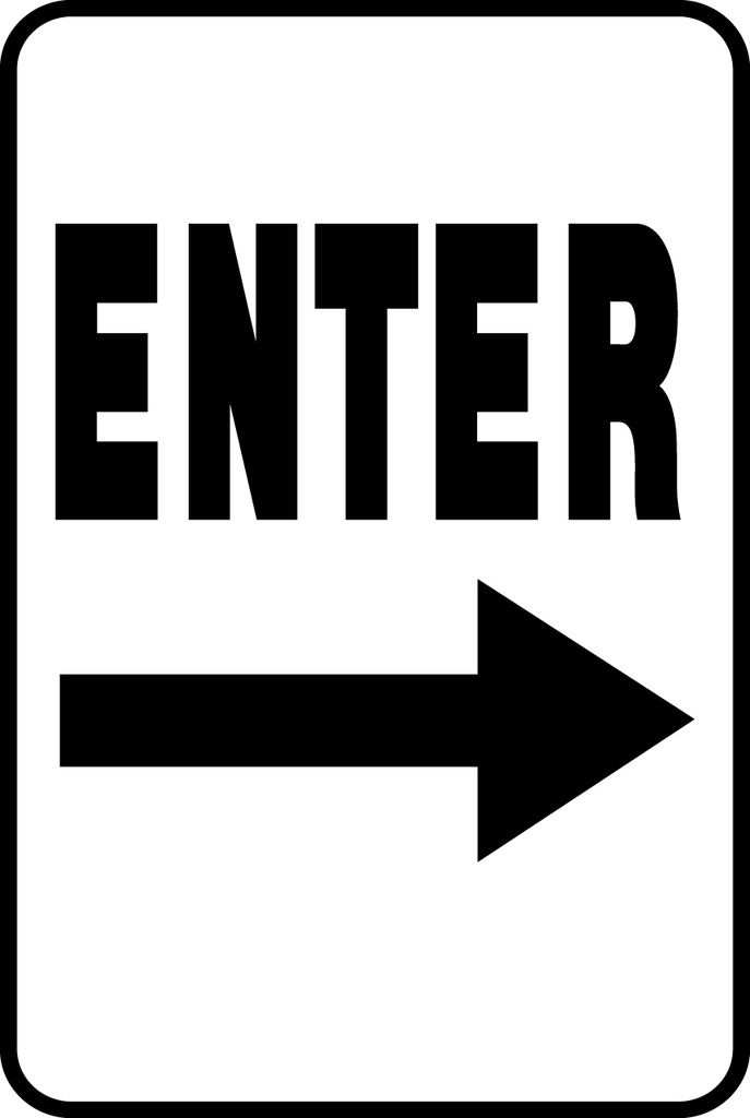 ATS-11 Sign-Enter Right Arrow