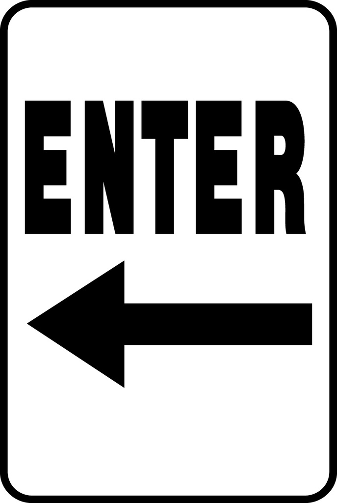 ATS-12 Sign-Enter Left Arrow