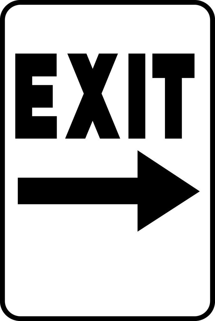 ATS-13 Sign-Exit Right Arrow