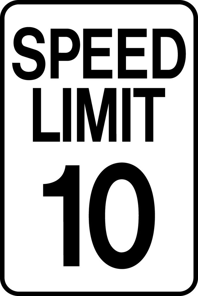 ATS-18 Sign-Speed Limit 10