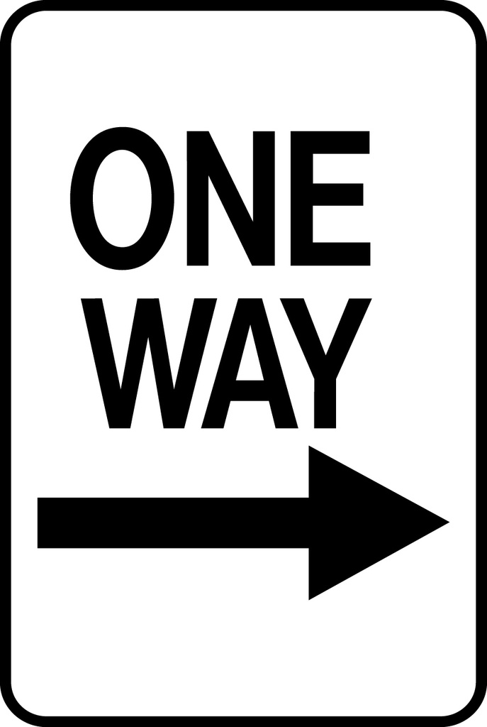 ATS-21 Sign-One Way Right Arrow