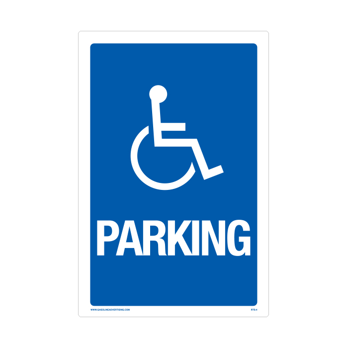 RTS-04 Parking Signs - "Handicap Parking"  Reflective