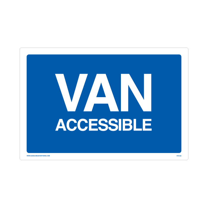 [RTS-06A] RTS-06A Parking Signs - "Van Accessible"  Reflective