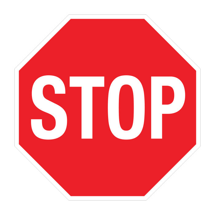 RTS-21 Traffic Signs - "Stop"  Reflective