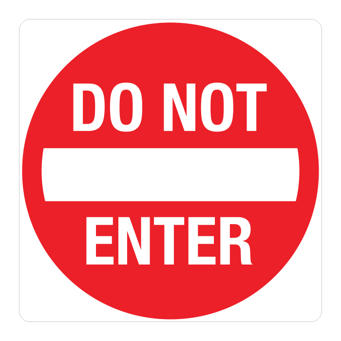 RTS-24 Traffic Signs - "Do Not Enter"  Reflective