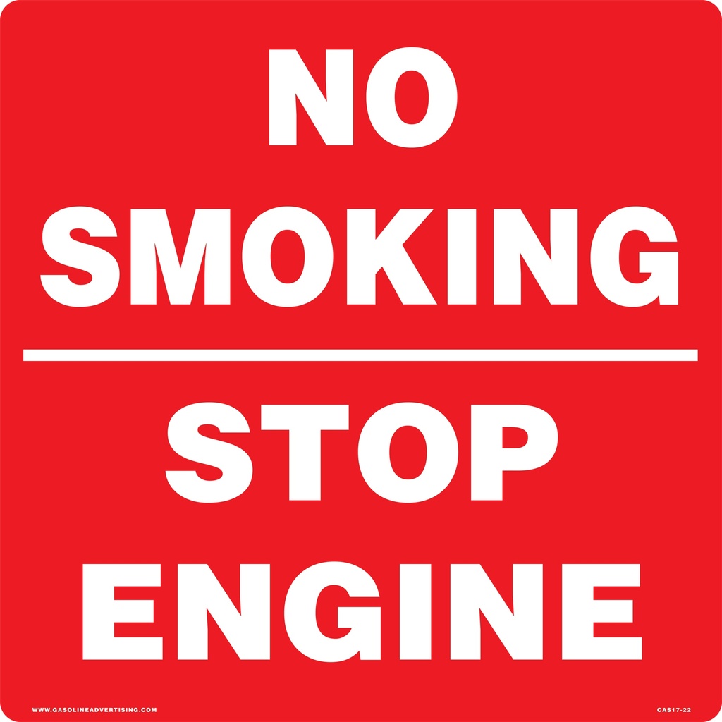 CAS17-22 - 18" x 18" Metal - No Smoking...