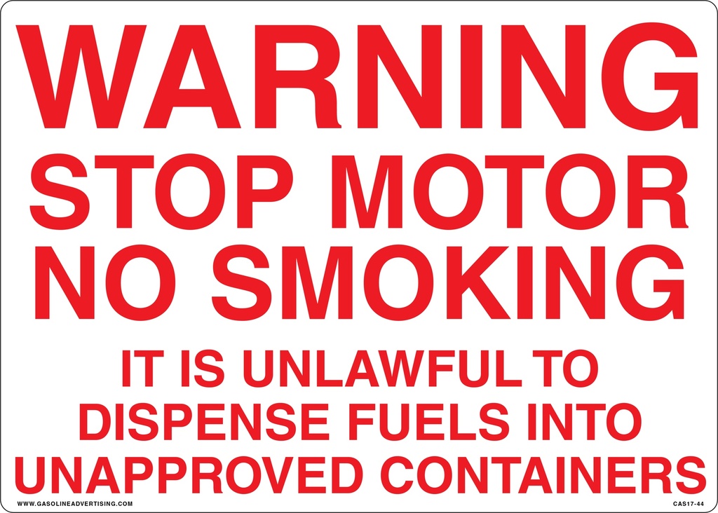 CAS17-44 - 14" x 10" Metal - Fueling Procedure