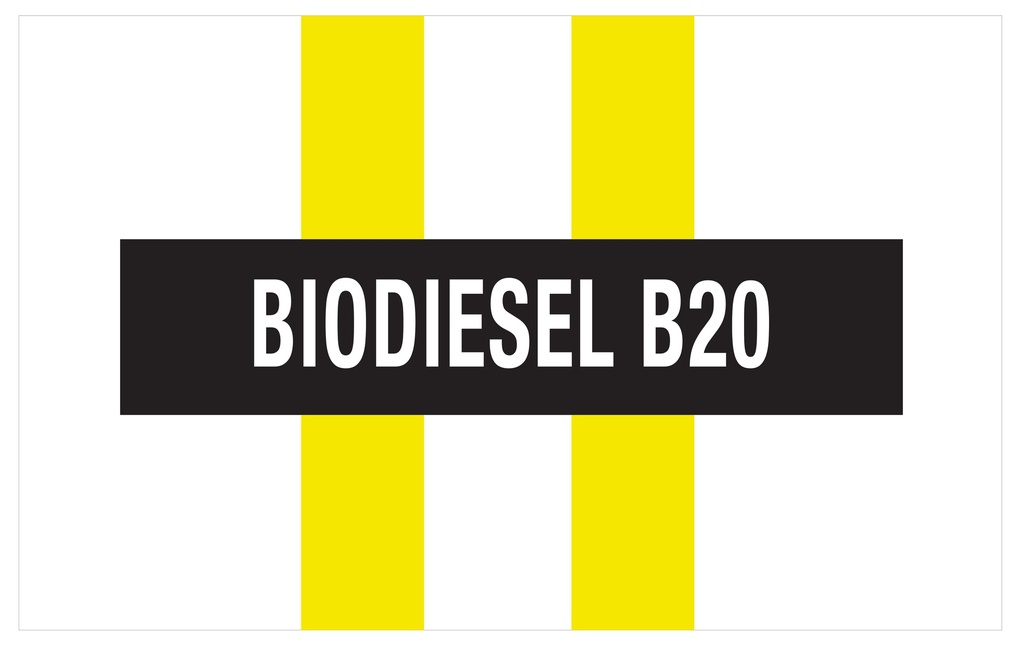 CAS19-041-1- 24"W x 15"H BIODIESEL B20 Aluminum Sign