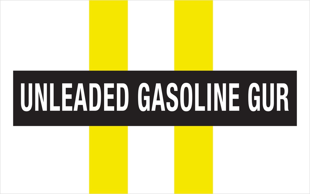 CAS19-039-1- 24"W x 15"H UNLEADED GASOLINE GUR Aluminum Sign