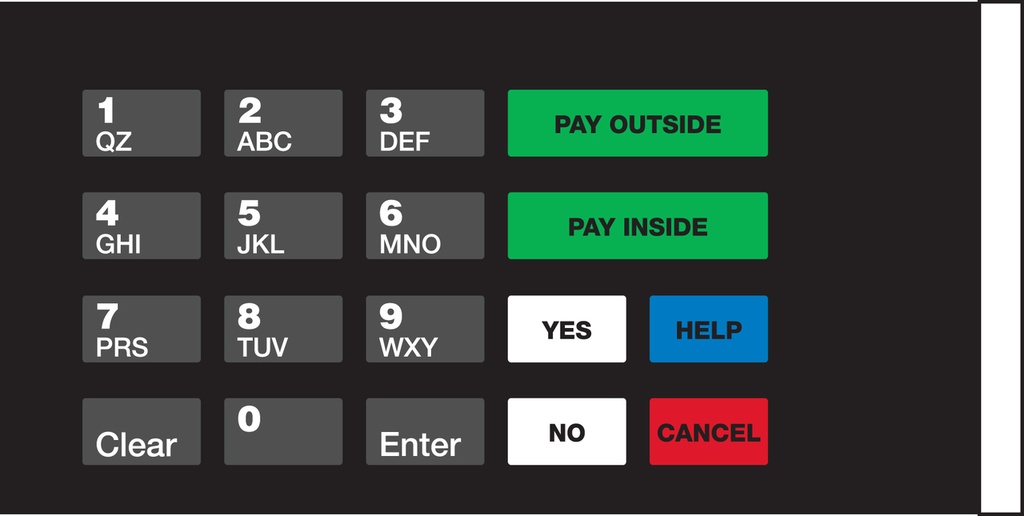 GA-EU03004G021 Keypad Overlays