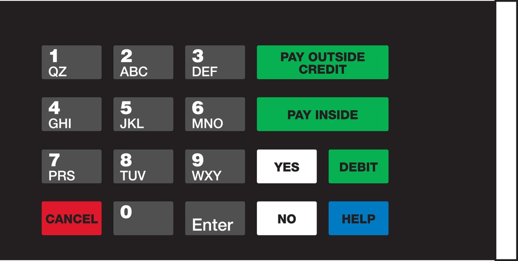 GA-EU03004G044 Keypad Overlays