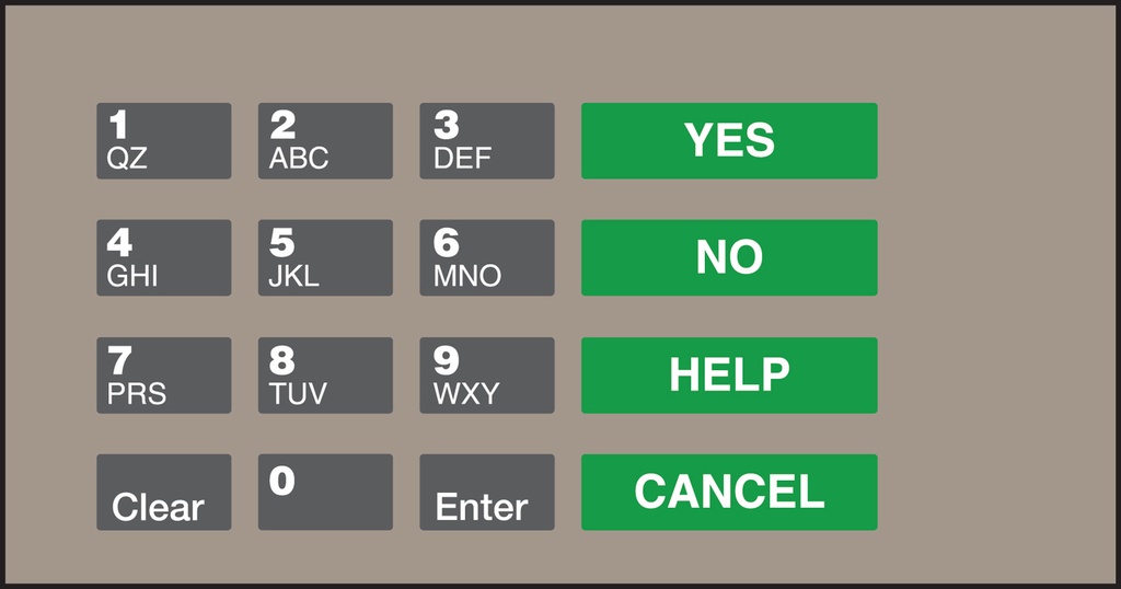 GA-EU03004G100 Keypad Overlays