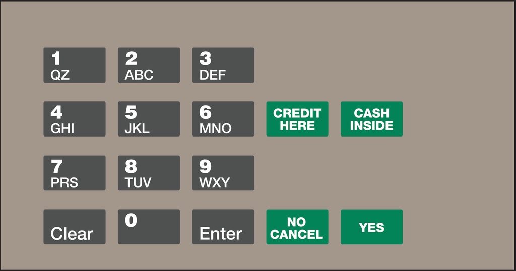 GA-EU03004G102 Keypad Overlays