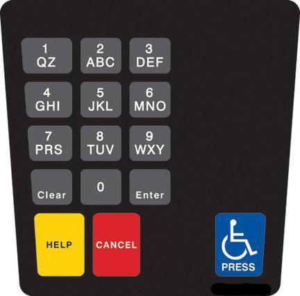 GA-ENE1701G001 Keypad Overlay