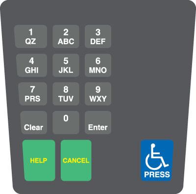 GA-ENE1701G003 Keypad Overlay